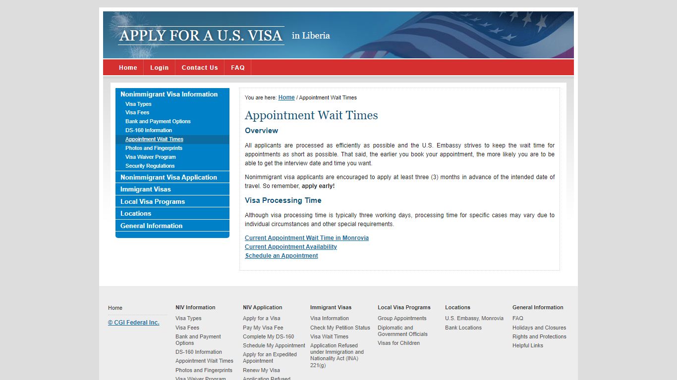 Apply for a U.S. Visa | Appointment Wait Times - USTravelDocs